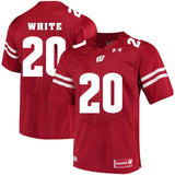 Wisconsin Badgers James White 20 Red