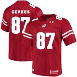 Wisconsin Badgers Quintez Cephus 87 Red