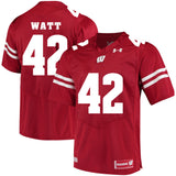 Wisconsin Badgers T.J. Watt 42 Red College Football Jersey
