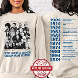 Women 2024 Shirt, Kamala Harris Shirt, Women Right Shirt, I Vote For Her Tee, Feminist Tee, Well Behaved Women Seldom Make History Shirt