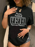 Women's Cartoon Graphic Print Round Neck Tee, Fashion Casual Short Sleeve T-shirt, Ladies Summer Clothes for Daily Wear