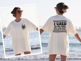 Women's Cool Mom Crewneck T-Shirt - Soft and Breathable Fabric - Long Length for Summer   Outfit Breathable Casual Comfort Comfortable