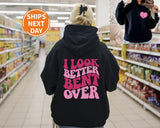 Women's Letter Print Drop Shoulder Comfort Long Sleeve Pullover Tops for Lady, Fashion Casual Kangaroo Pocket Hooded Sweatshirt for Daily Outdoor Wear, Women Fall & Winter Clothes, Womenswear Comfortable Day