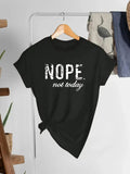 Women's Letter Print Round Neck Tee, Fashion Casual Short Sleeve T-shirt for Daily Wear, Ladies Summer Clothes