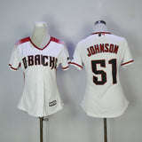 Women Arizona Diamondbacks #51 Randy Johnson Style 2