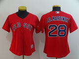 Women Boston Red Sox #28 J.D Martinez