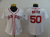 Women Boston Red Sox #50 Mookie Betts Style 3
