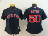 Women Boston Red Sox #50 Mookie Betts Style 5