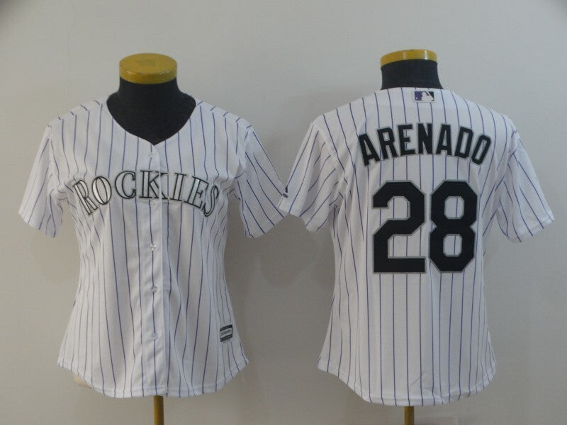 Women Colorado Rockies #28 Nolan Arenado Style 2