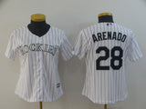 Women Colorado Rockies #28 Nolan Arenado Style 2