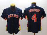 Women Houston Astros #4 George Springer Style 1