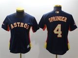 Women Houston Astros #4 George Springer Style 2