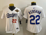 Women Los Angeles Dodgers #22 Clayton Kershaw Dodgers Women Youth Style 4