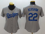 Women Los Angeles Dodgers #22 Clayton Kershaw Style 2