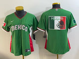 Women Mexico Baseball Green 2026 World Baseball Classic Stadium 26 World Cup Women Youth Style 3