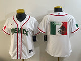 Women Mexico Baseball White 2026 World Baseball Classic 26 World Cup Women Youth Style 3
