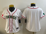 Women Mexico Baseball White 2026 World Baseball Classic 26 World Cup Women Youth Style 4