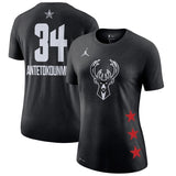 Women Milwaukee Bucks #34 Giannis Antetokounmpo