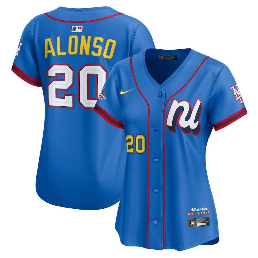 Women National League #20 Pete Alonso 2025 All-Star Edition Limited Player Jersey - Blue