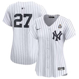 Women New York Yankees #27 Giancarlo Stanton 2024 World Series Limited Player Jersey - White