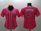 Women New York Yankees #27 Giancarlo Stanton Style 6