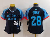 Women Philadelphia Phillies #28 Alec Bohm Phillies 2024 All-Star Women Style 3