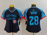 Women Philadelphia Phillies #28 Alec Bohm Phillies 2024 All-Star Women Style 5