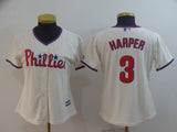 Women Philadelphia Phillies #3 Bryce Harper Style 2
