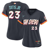 Women San Diego Padres #23 Fernando Tatis Jr. 2026 City Connect Stadium Jersey - Obsidian
