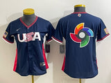 Women USA Baseball x Undefeated Navy 2026 World Baseball Classic 26 World Cup Women Style 1