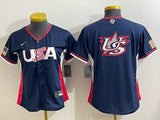 Women USA Baseball x Undefeated Navy 2026 World Baseball Classic 26 World Cup Women Style 3