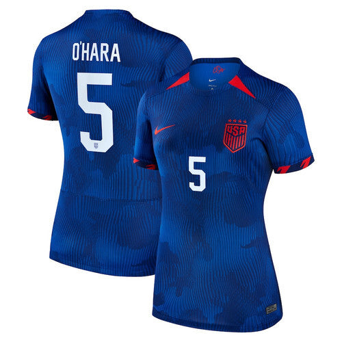 Women USWNT #5 Kelley O'Hara 2023 Away Jersey - Royal