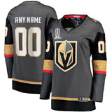 Women Vegas Golden Knights 2023 Stanley Cup Champions Alternate Breakaway Custom Jersey - Black