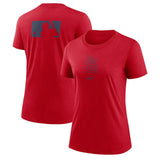 Women's St. Louis Cardinals Red Early Work Tri-Blend Dri-FIT T-Shirt(Run Small)