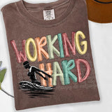 Working Hard Swim DTF Transfers - THIS IS NOT A SHIRT