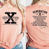 X Generation Shirt, Gen X T-Shirt, Raised On Hose Water and Neglect, 90s Nostalgia Unisex Shirt, 1980 Birthday Gift, Generation X Shirt