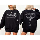 Xaddy Xaden Riorson 2 Sides Hoodie, Xaden Fourth Wing Sweatshirt, Fourth Wing Merch, Rebecca Yarros Shirt, Unisex Sweater Pullover Tee