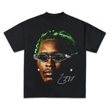YOUNG THUG T-SHIRT, Rap Tee Concert Merch Thuger Slime Season, Green Rare Hip Hop Graphic Print Summer Tee