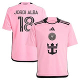 YOUTH Inter Miami #18 Jordi Alba Ramos CF 2024 2getherness Jersey - Pink