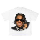 YTB Fatt Inspired Vintage Graphic T-shirt Heavy Cotton Tee Basketball 90 s Styled Shirt Hiphop Vibes Y2K Aesthetic Throwback Classic Big Face Celebrity Tee