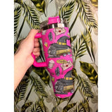 Yellow House Wizard Tumbler 40oz With Handle, Wizard 40oz Tumbler, Magic Tumbler 40oz, Wizarding Stainless Steel Tumbler, Insulated Tumbler