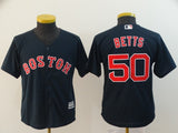 Youth Boston Red Sox #50 Mookie Betts Style 3