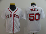 Youth Boston Red Sox #50 Mookie Betts Style 4