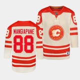 Youth Calgary Flames #88 Andrew Mangiapane 2023 NHL Heritage Classic Cream Authentic Jersey
