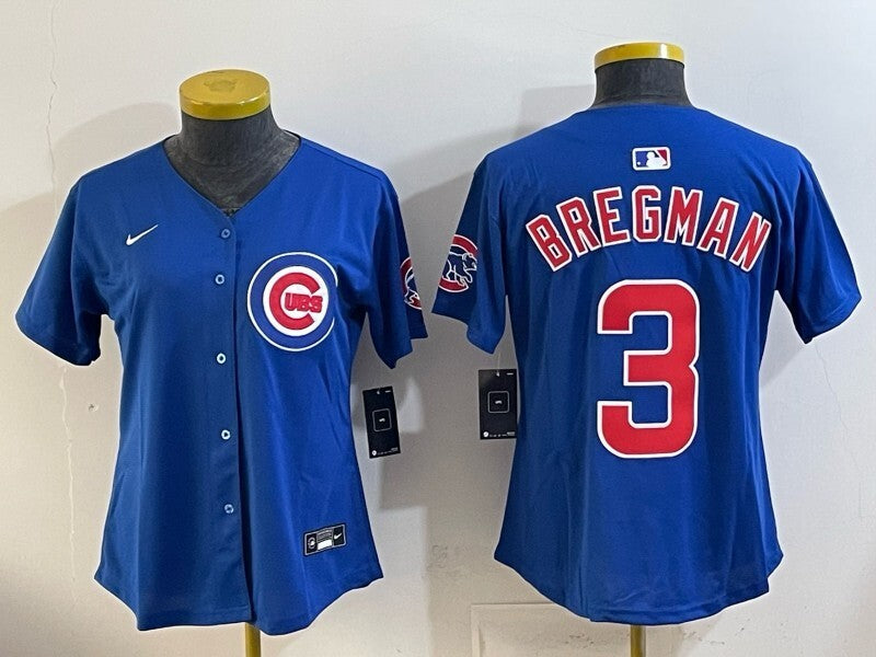 Youth Chicago Cubs #3 Alex Bregman Cubs Women Youth