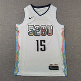 Youth Denver Nuggets #15 Nikola Jokic Youth 25 Nuggets 15 # Nikola - Jokic White City Edition Style 2