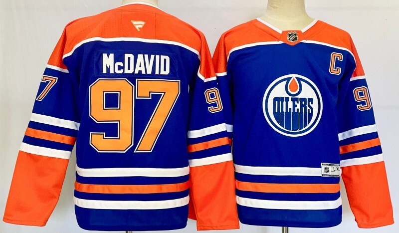 Youth Edmonton Oilers #97 Connor McDavid Youth Style 1