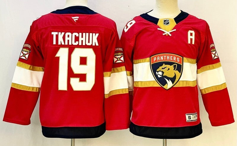 Youth Florida Panthers #19 Matthew Tkachuk Youth