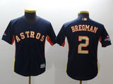 Youth Houston Astros #2 Alex Bregman Style 1