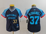Youth Los Angeles Dodgers #37 Teoscar Hernandez Dodgers 2024 All-Star Youth Style 3